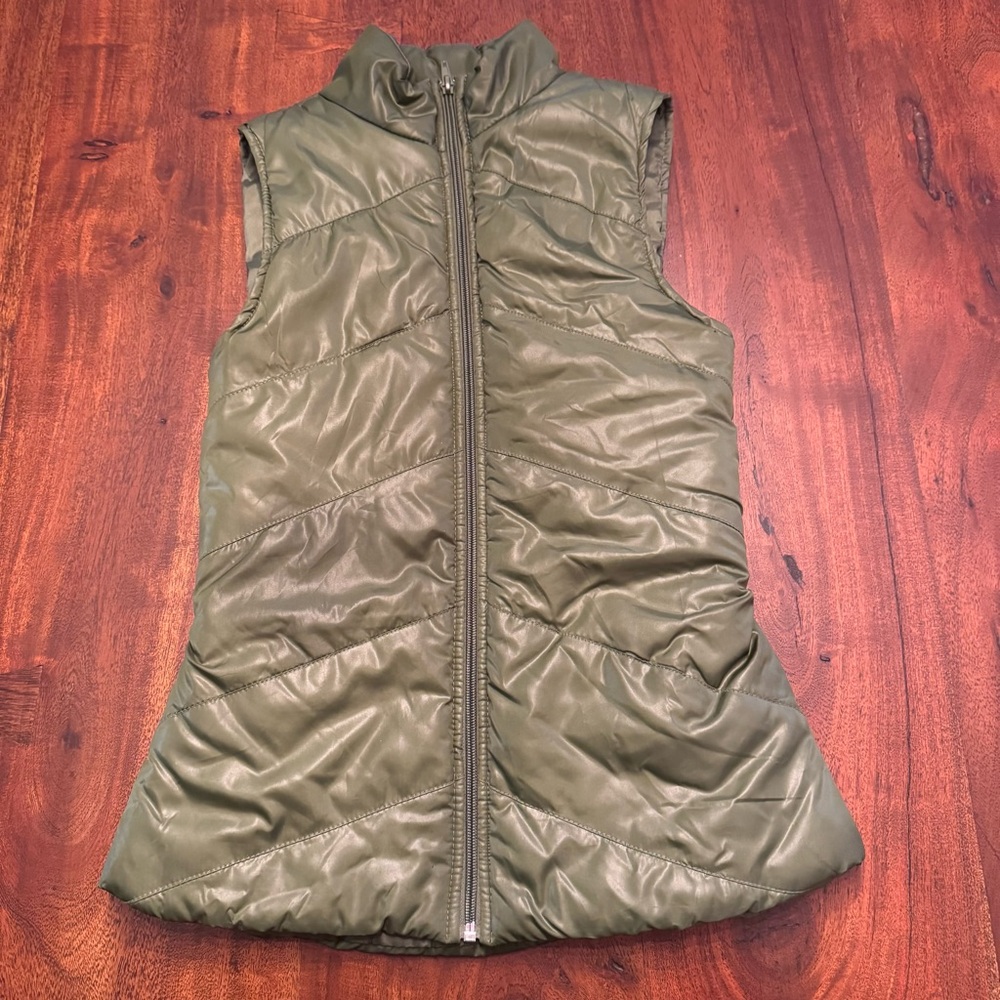 SELF ESTEEM Olive Green Women's Quilted Puff Vest